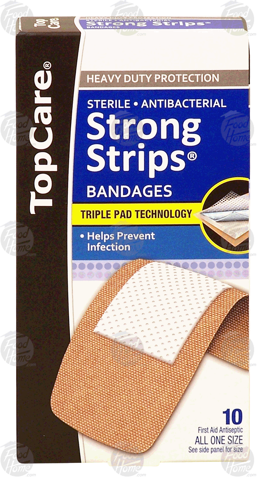 Top Care Strong Strips sterile, antibacterial bandages, all one size Full-Size Picture